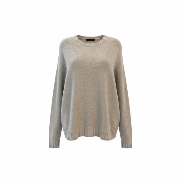 USED Jenni Kayne Classic Cream Crew Neck Sweater - Picture 2 of 6